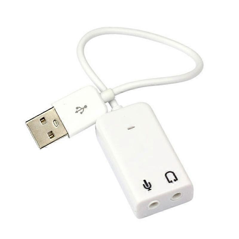 Laptop USB Cable 7.1 External Sound Card Standalone Computer Desktop with Free Drive Cable Sound,2024 Ping