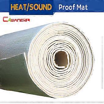 Cawanerl 1 pz 200 cm x 100 cm tappetino per isolamento termico acustico per auto tappetino antirumore fonoassorbente in foglio di alluminio affrontato