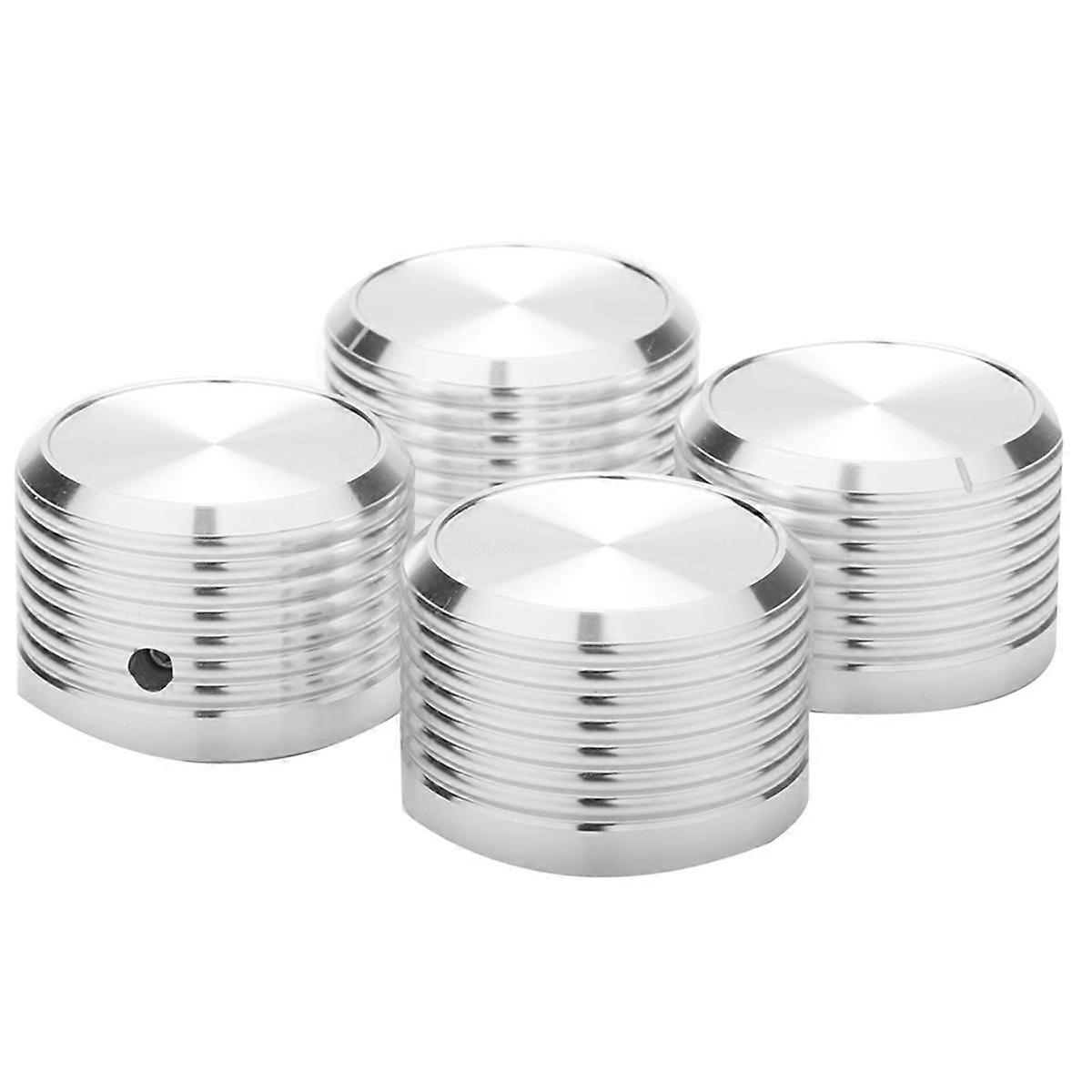 4Pcs 38x25mm Solid Aluminum Guitar AMP Amplifier Knob Amplifier Radio Player Potentiometer Volume K