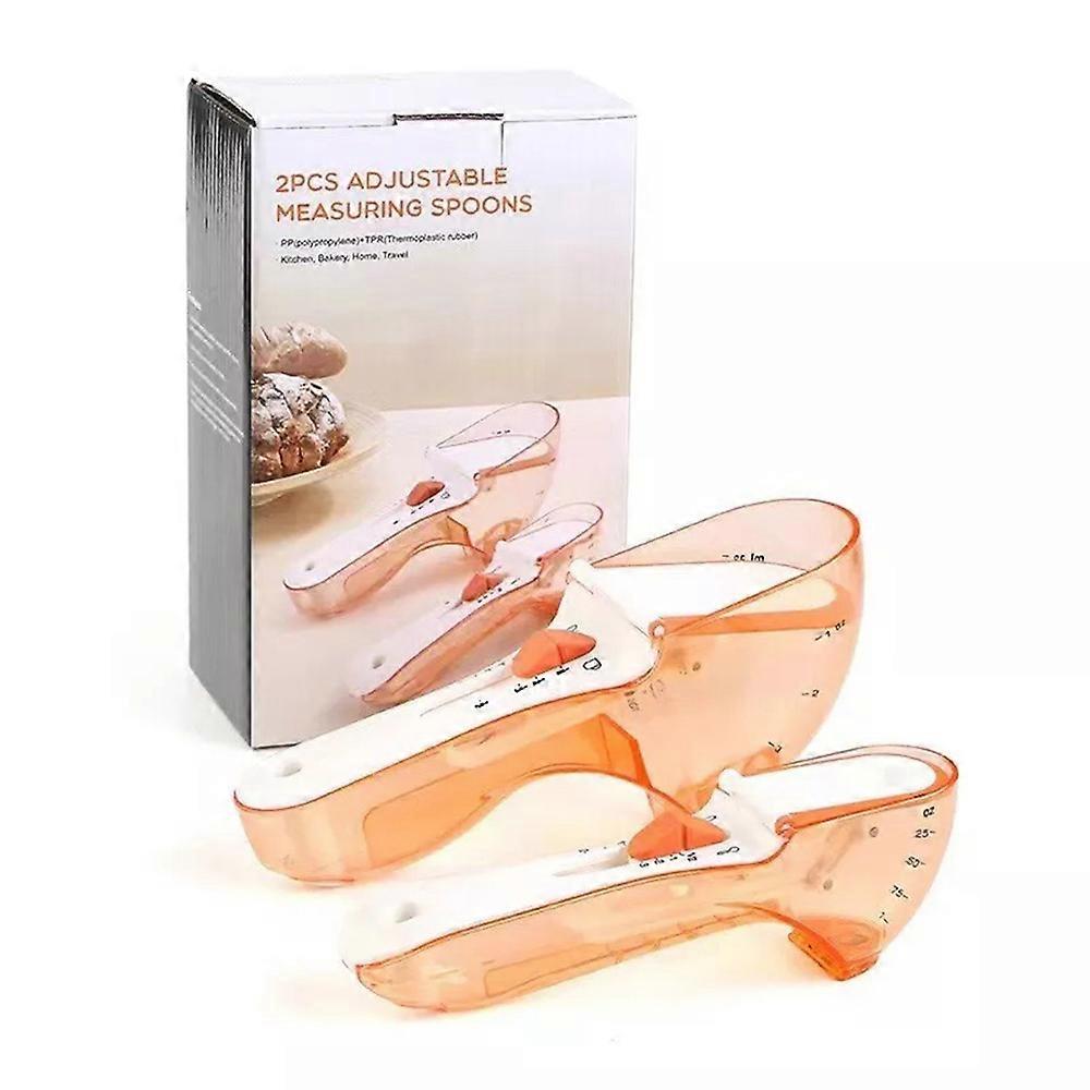 Cithway Adjustable Battery-Free Baking Measuring Spoon, Plastic Magnetic Spoon