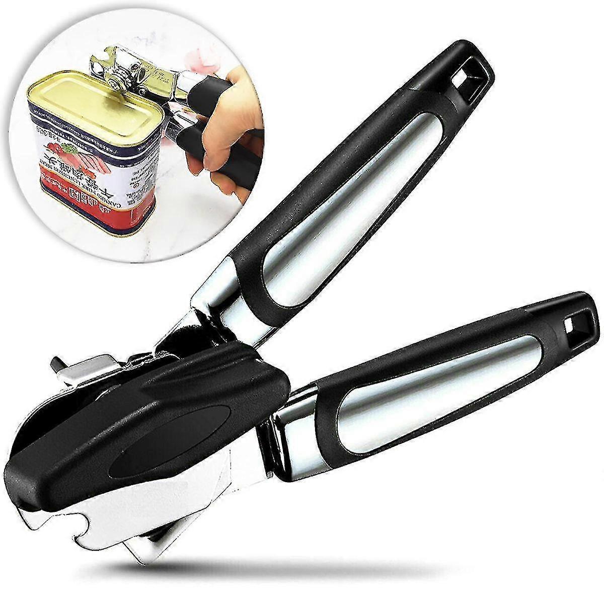 kitchen Heavy Duty Tin Can Opener Cutter Comfy & Easy Handle Grip