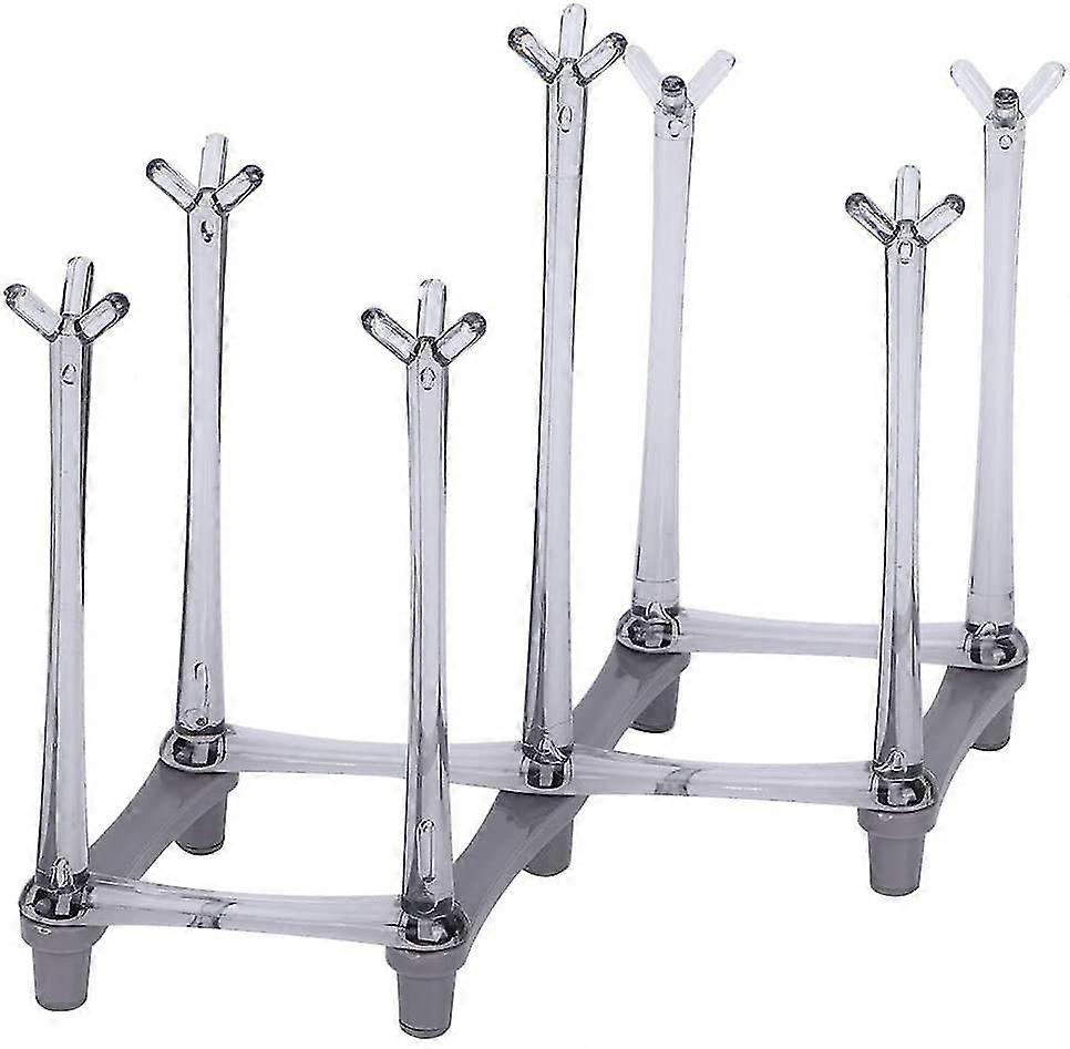 Light Gray Retractable Cup Drying Rack Goblet Rack Drinking Bottle Non-slip