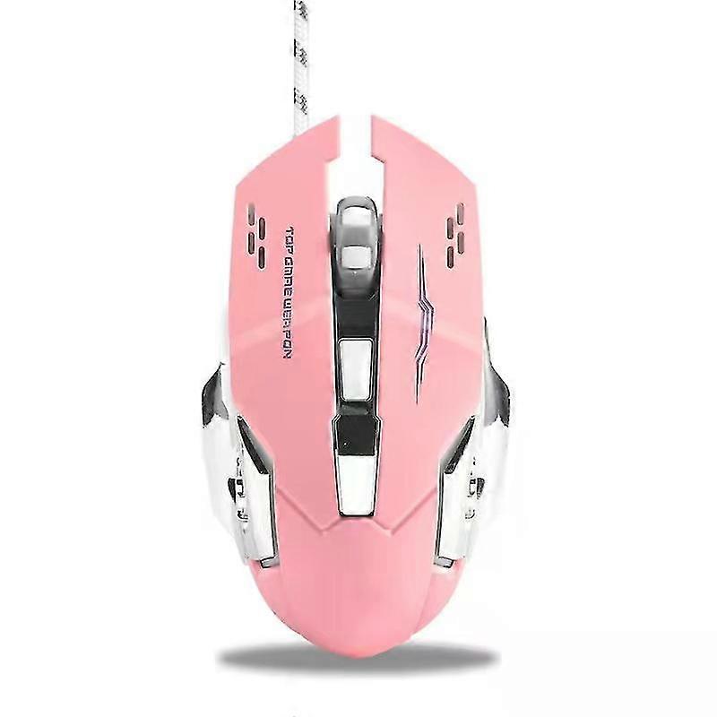 T85 Rechargeable Wireless Gaming Mouse, 2.4g Usb Led Wireless Optical Silent Mouse, Automatic Sleep For Notebook/computer (pink)