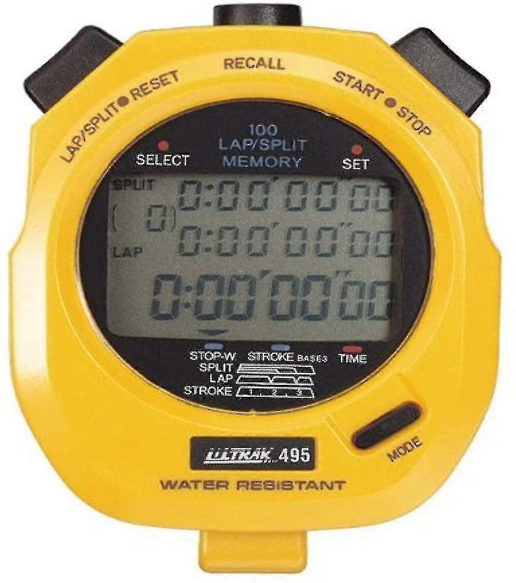 100-piece Set Of Black Electronic Stopwatches With 3-row Display