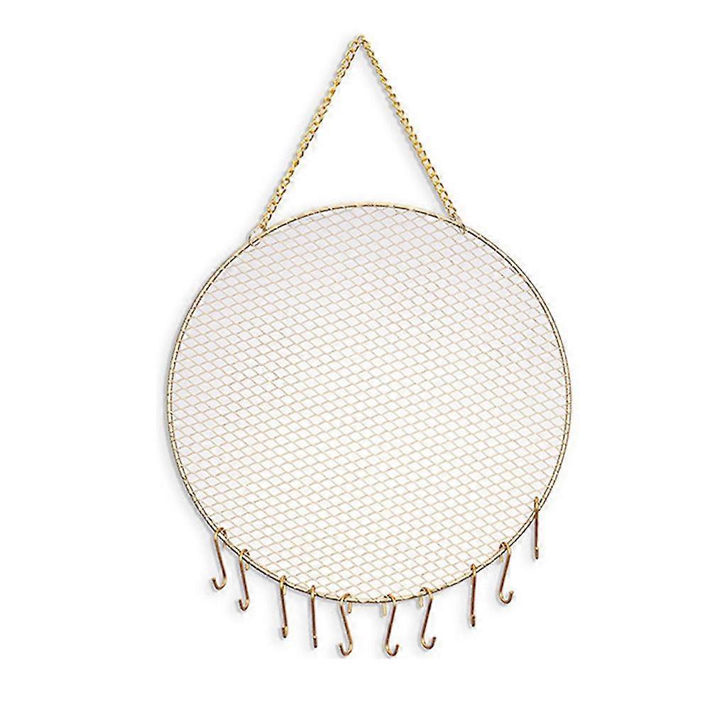 Convenient Round Earring Wall Mounted Hanging Holder With Hook For Watches Ins