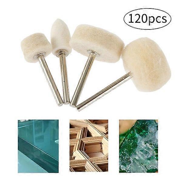 120x Felt Polishing Buffing Pads for Dremel Rotary Tool
