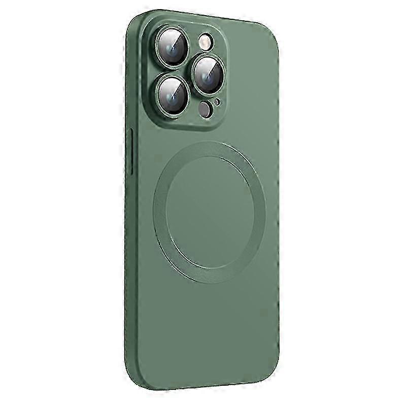 For Iphone 14 Pro Max Lens Protection Magsafe Cd Pattern Liquid Silicone Cell Phone Case