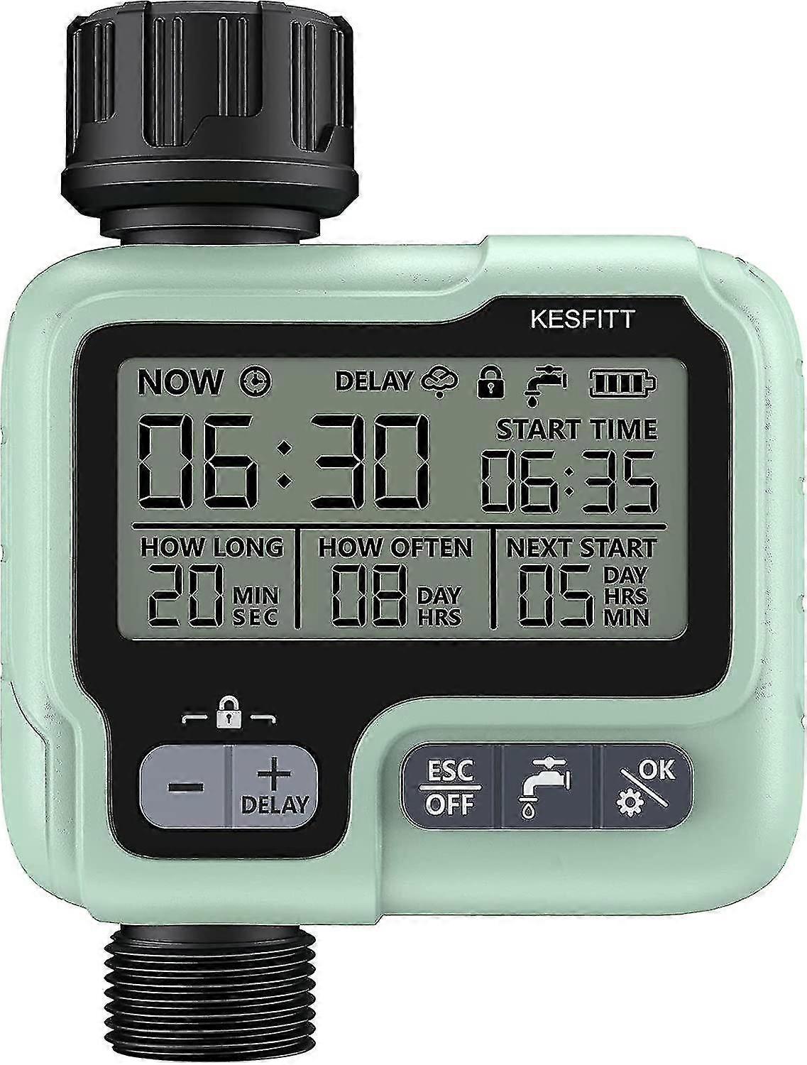 2023 - Garden Sprinkler Timer,water Timer Programmable Outdoor Hose Timer With Rain Delay/auto (ShiKai)