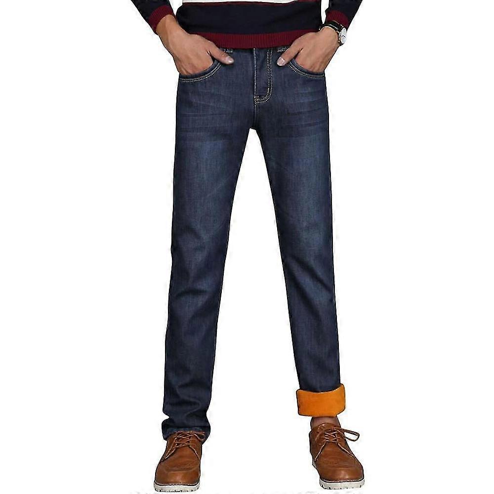Warm Jeans Thermal Jeans Men Men Winter Thermal Jeans Fleeced