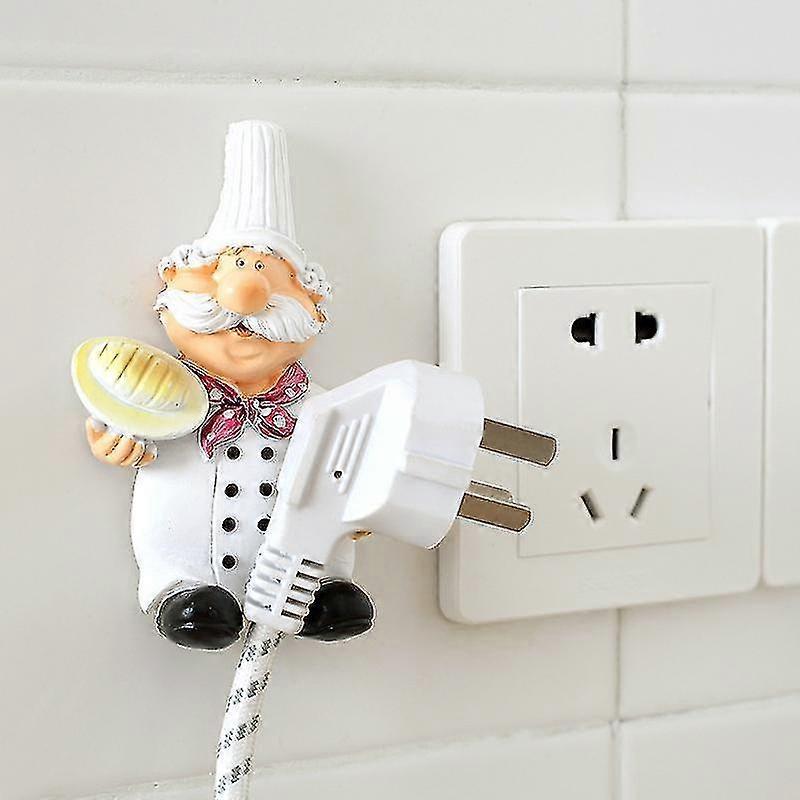 Socket Power Cord Storage Hook Hook Kitchen Put Key Plug Bracket Wall Hanging Wall Strong Glue 2 Pieces Baoji En Vedette