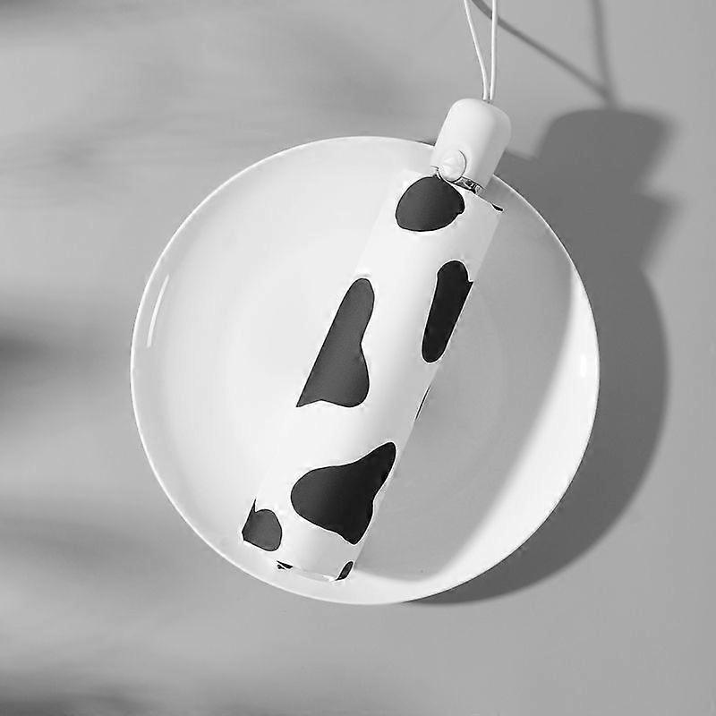 Cow pattern cute creative umbrella umbrella dual-use compact and portable three-fold automatic umbrella