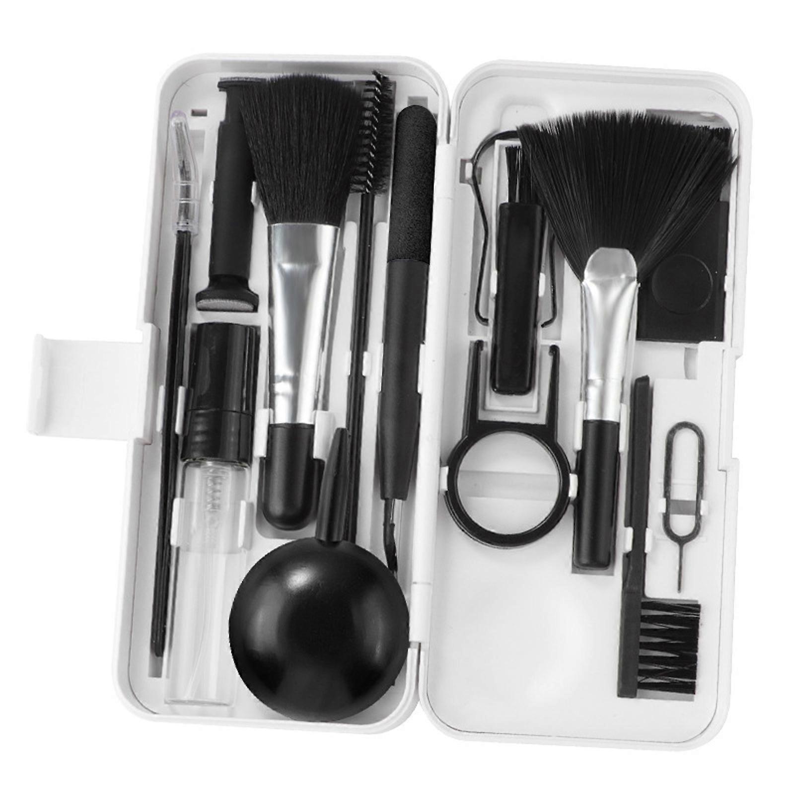 1 Set 19-In-1 Computer Keyboard Cleaner Brush Kit Earphone Phone Screen Cleaning Tool Multifunctional Cleaning Kit For Laptop Phone Camera Tablet KAES