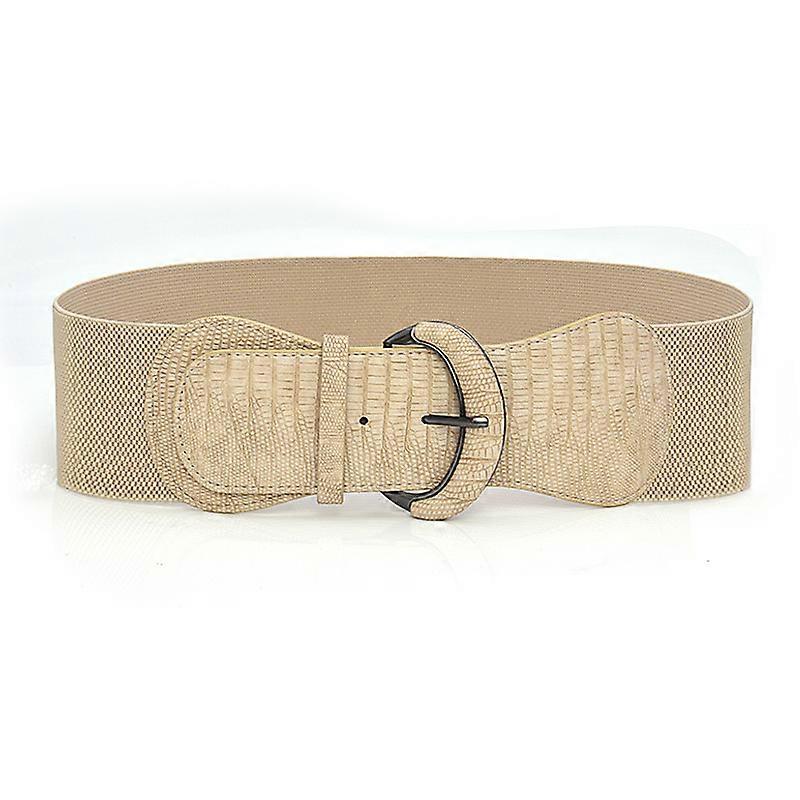 Women\'s Wide Vintage Belt for Dresses Jumpsuit Women White Wide Faux Leather City Fashion Rodeo Style Belt  main image 3
