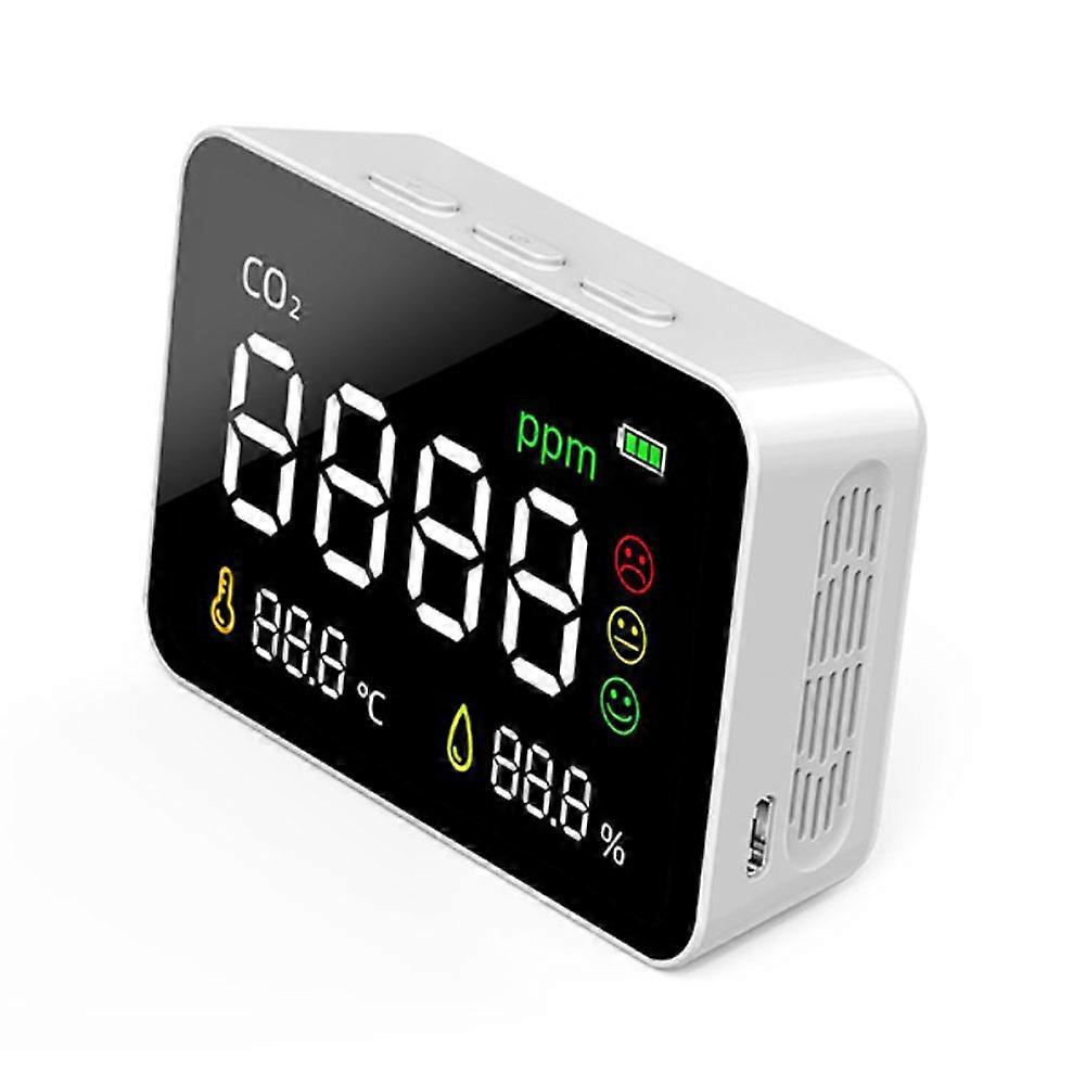 Household Air Quality Detector Co2 Meter Multifunctional CO2 Tester Electricity Quantity Temperature Humidity Display Function