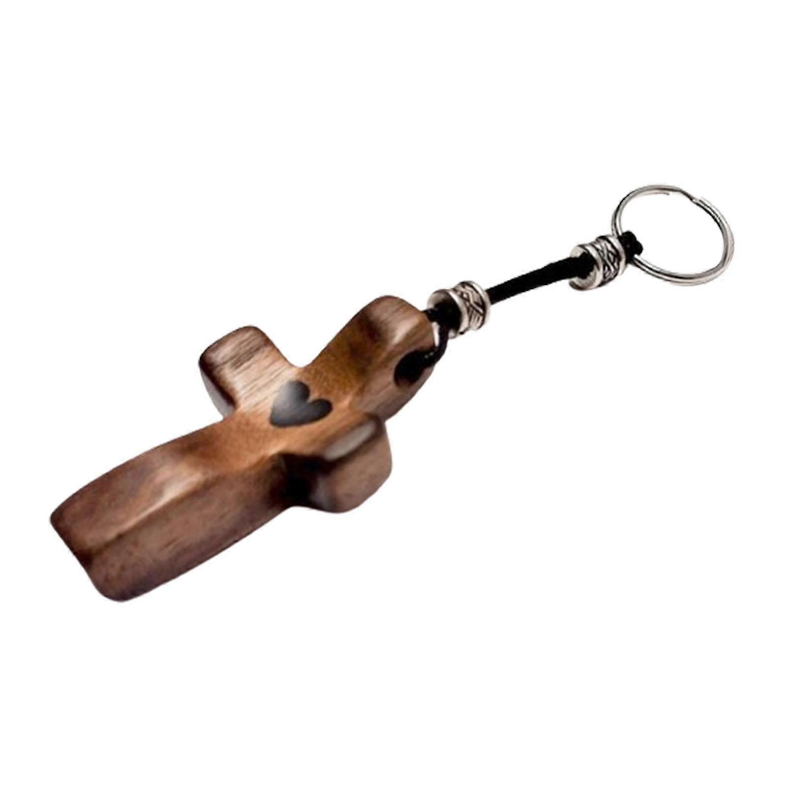 Cross Keychain Keyring Portable Prayer Cross for Adults Christian