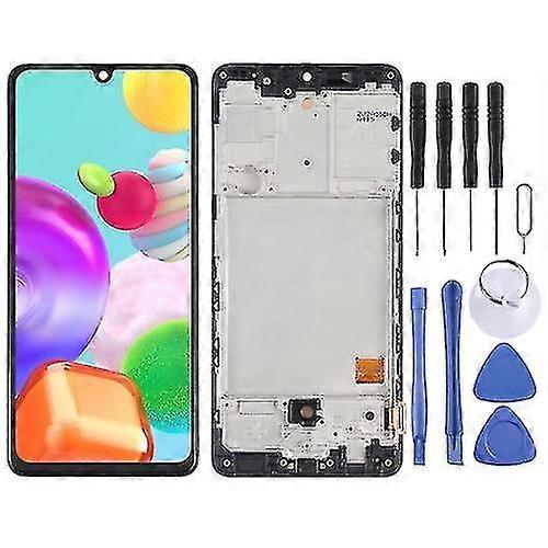 Super Amoled Lcd Screen For Samsung Galaxy A41 Sm-a415 Digitizer Complete Assembly With Frame