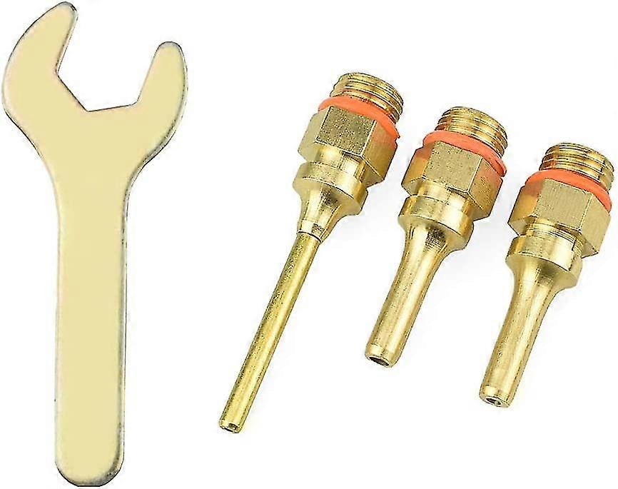 Hot Glue Gun Socket Set - 38mm - Copper Glue Gun Tip (3 Sizes) Wrench Assortment For Home Repairs