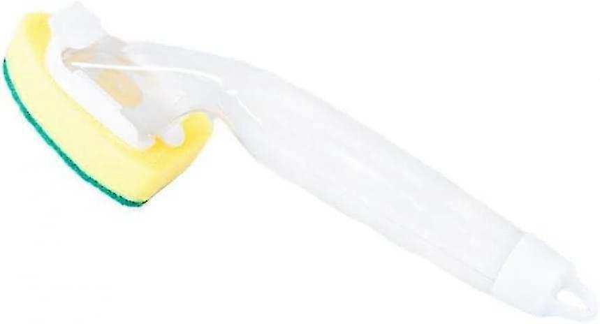 Washing Cleaning Brush With Replaceable Sponge Pad For Kitchen Sink Dish (transparent1pc)