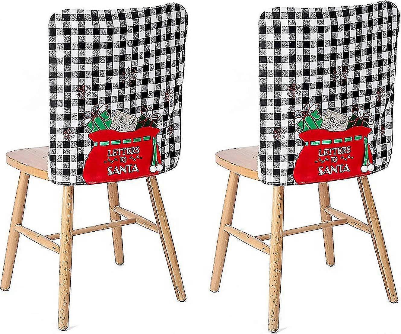 Joulutuolin kannet 2, Buffalo Plaid (musta)