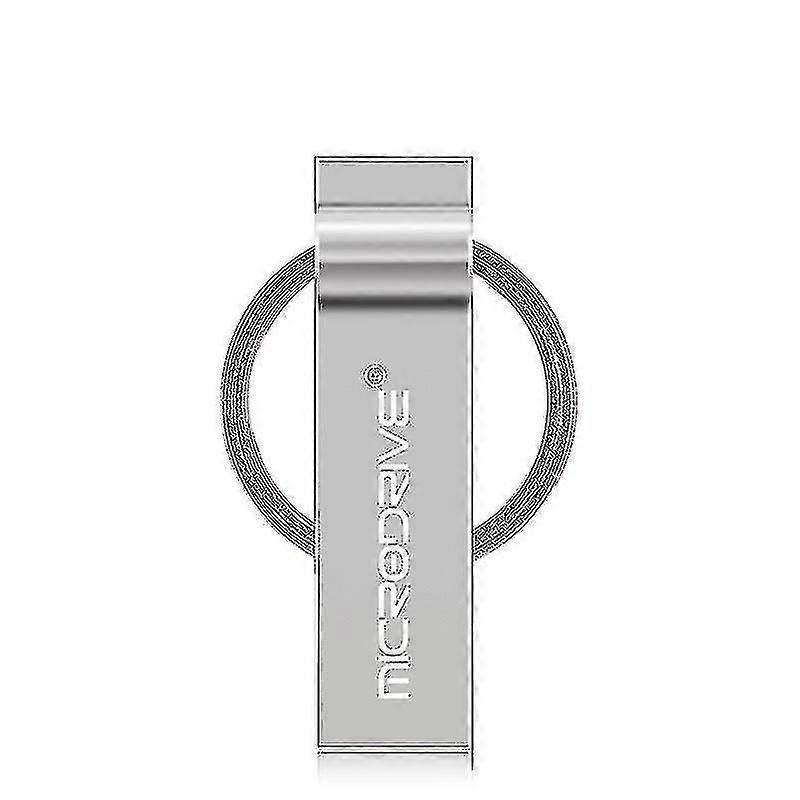 Hmwy-microdrive 16gb Usb 2.0 Metal Keychain U Disk (gris)