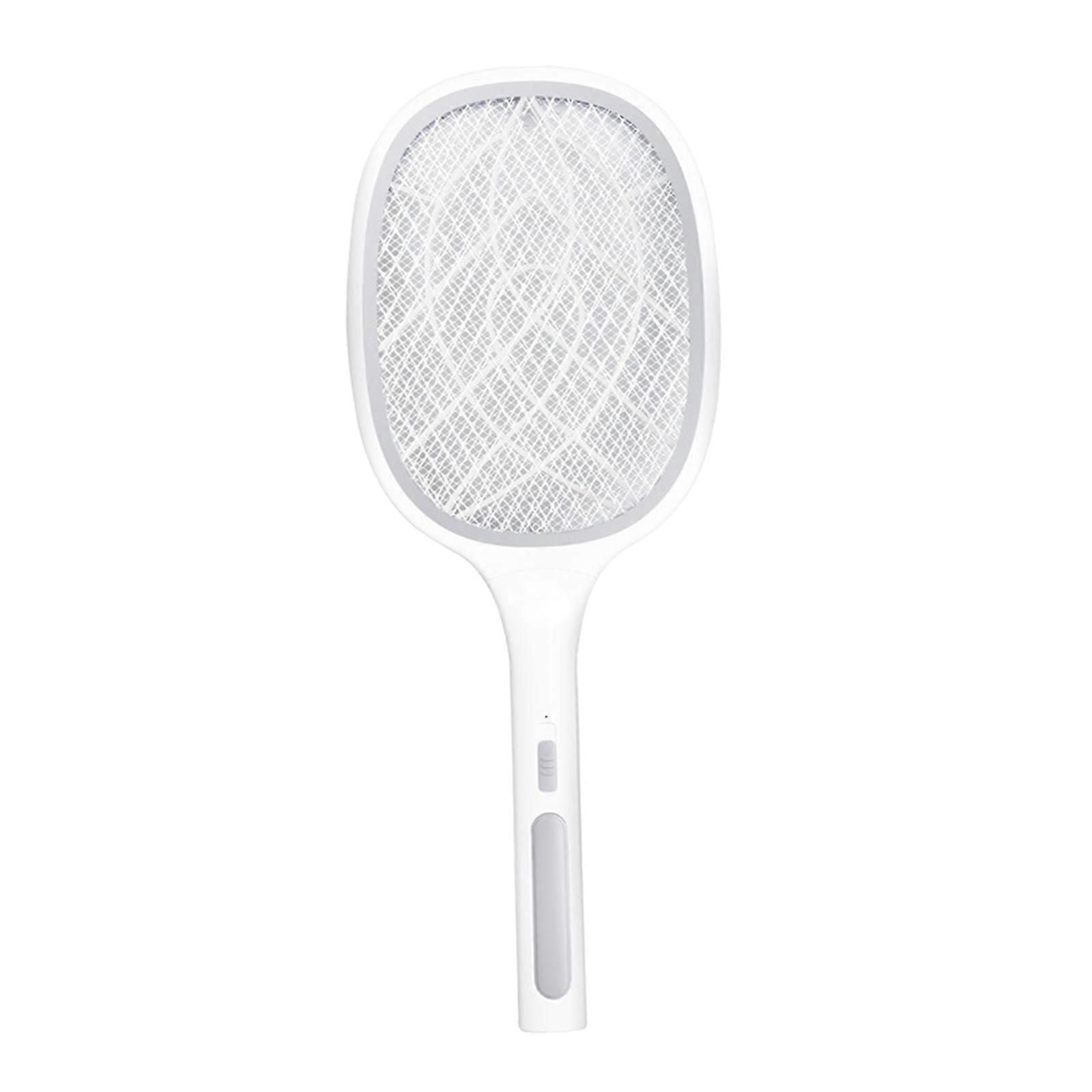 Handheld Mosquito Fly Swatter Zapper Killer Bug Insect Racket 10 LED Grey