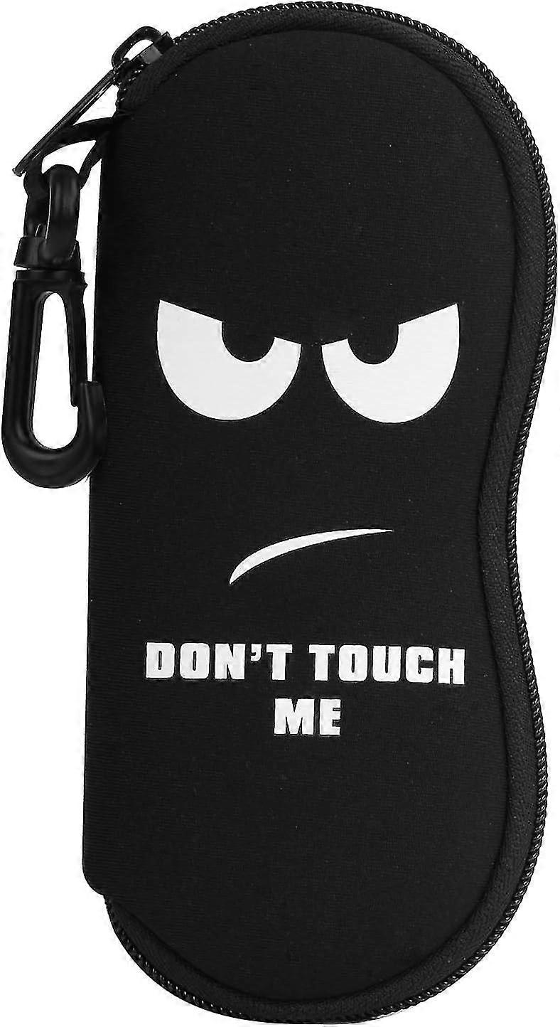 Eyeglasses Case, Soft Zippered Neoprene Sunglasses Pouch Protective Eyewear Case Bag with Clip for Men and Women