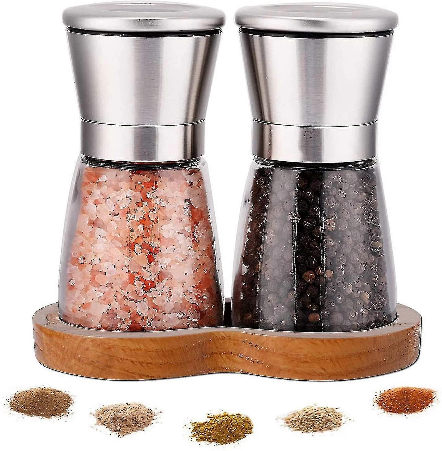 Pepper Mill Set With Gravity 90 Degree Tilt Sensor, Electric One-hand Salt_s