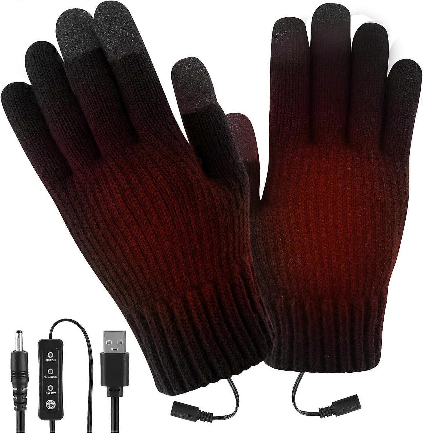 Winter Hands Warm USB Heated Gloves Adjustable and Washable