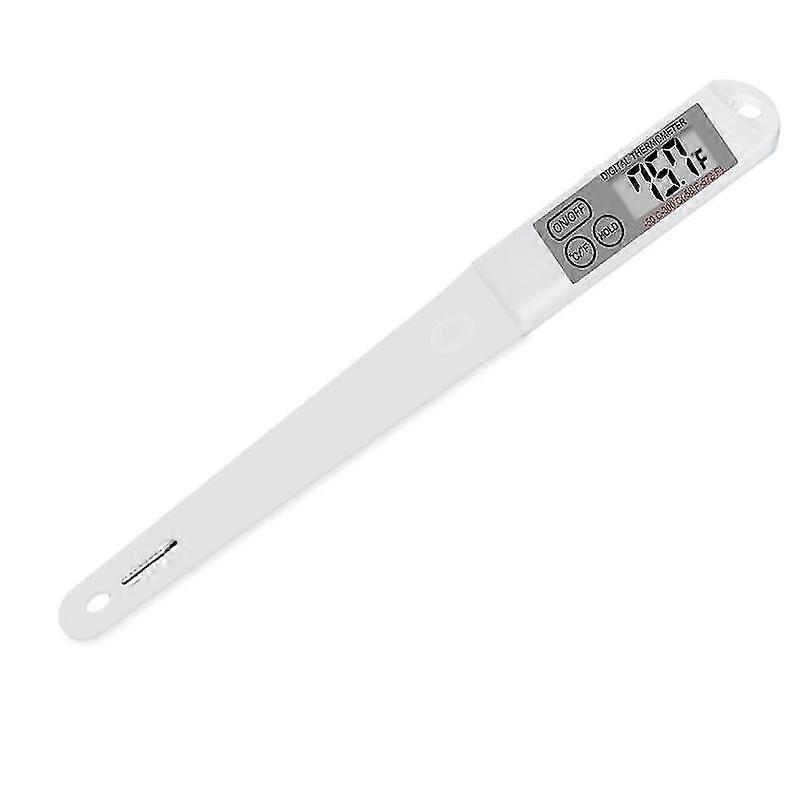 Electronic digital display probe type fast measuring baking thermometer (white)