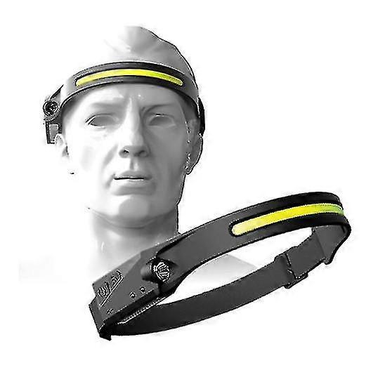 Usb Rechargeable Led Motion Sensor Torch Working Headlamp Flashlight Headlight