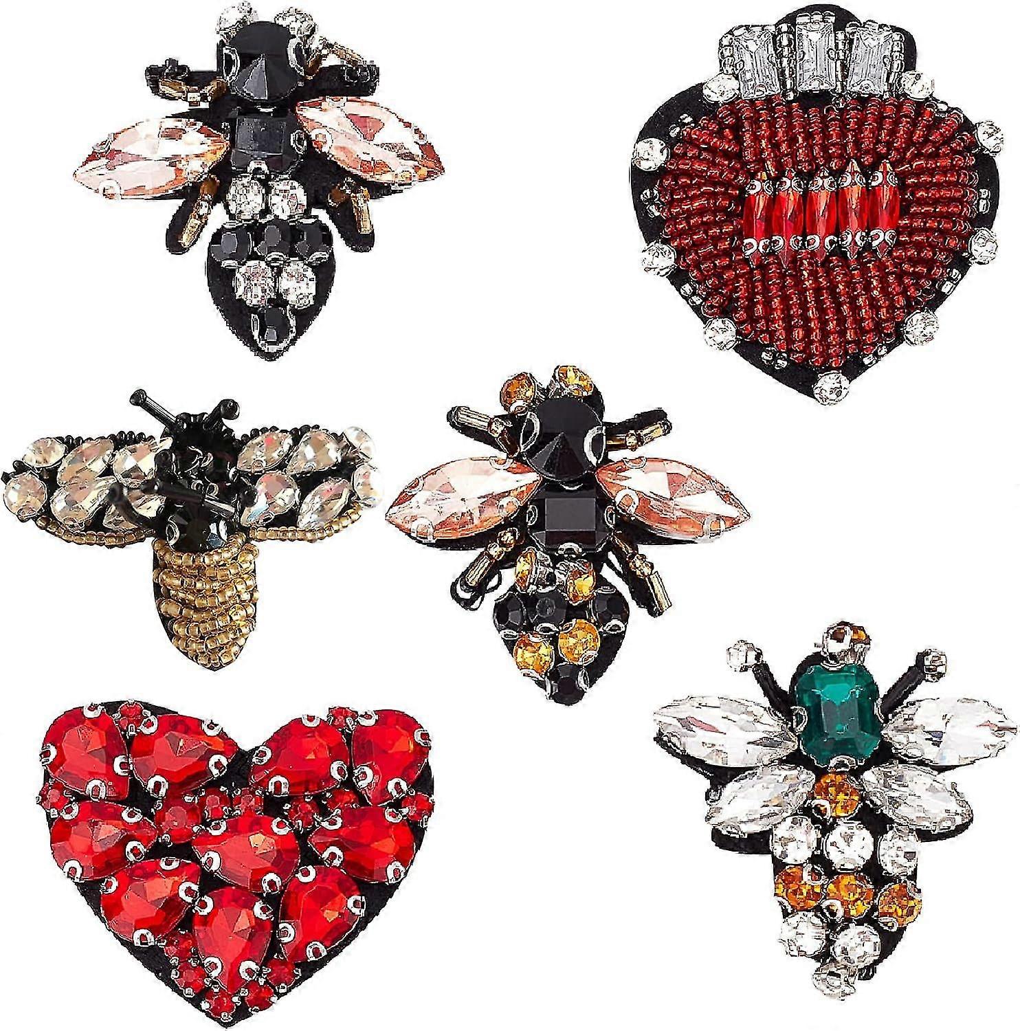 Beaded Rhinestone Patches For Diy Crafts And Sewing Projects
