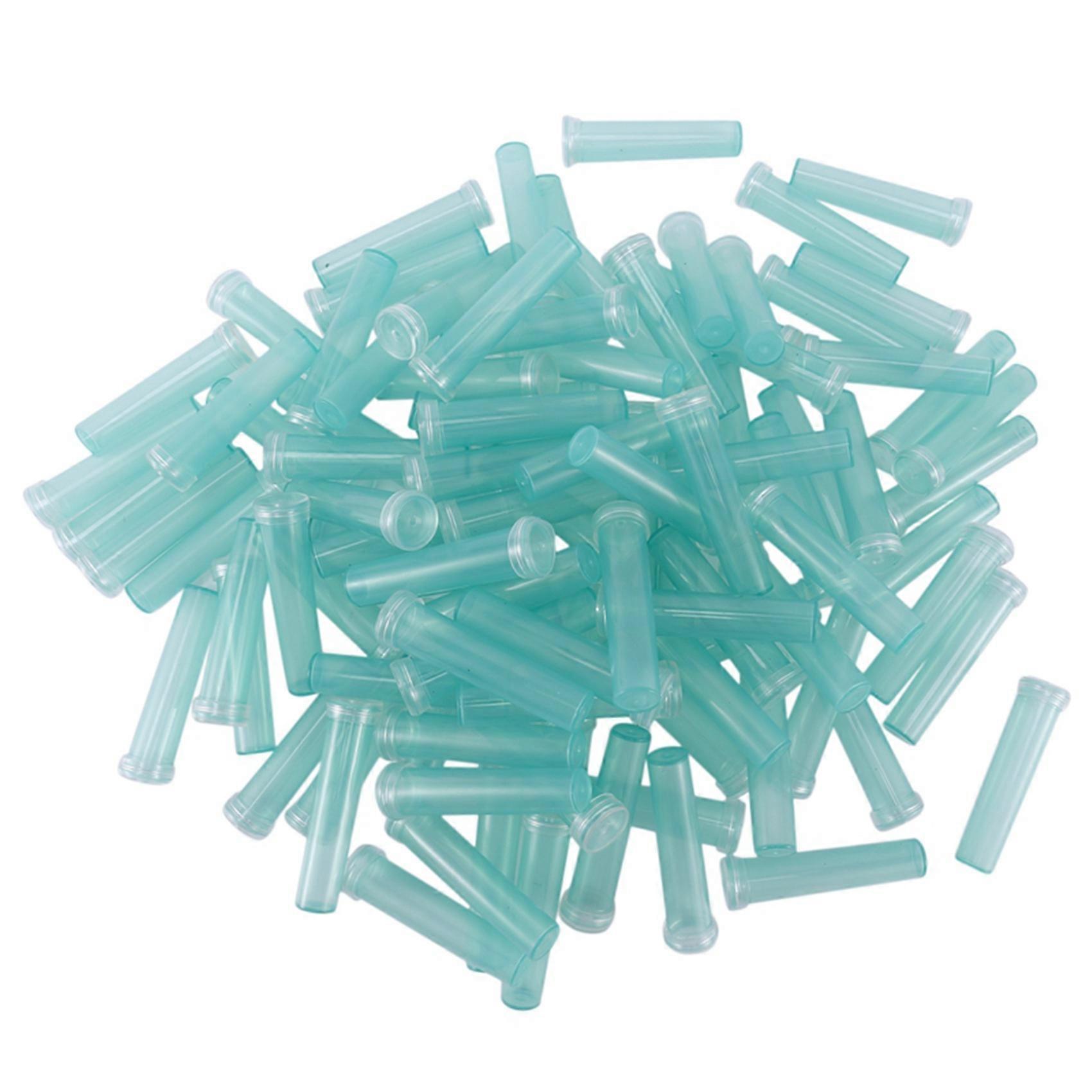 100Pcs Rose Floral Water Tubes Plastic Flower Nutrient Vials Arrangements Wedding Party Event Gifts