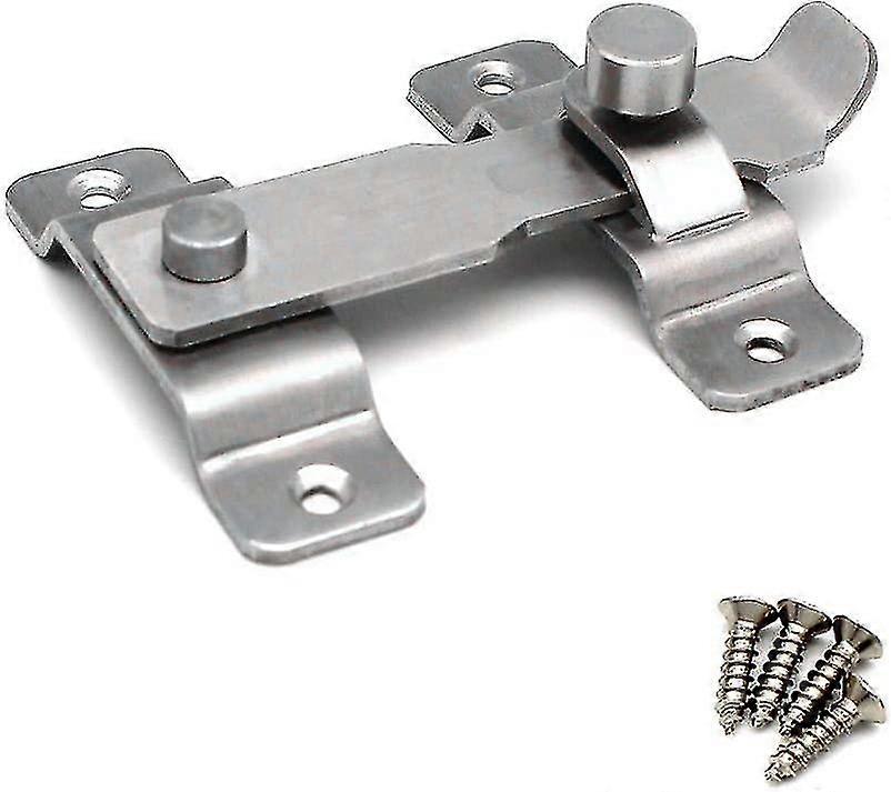 Sliding Door Latch Less Steel 1pcs