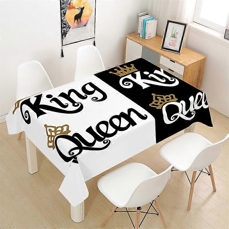 Simple Pattern Black and White Tablecloth Picnic Table Rectangular Table Cover Dining Table Coffee Table Decoration Accessories
