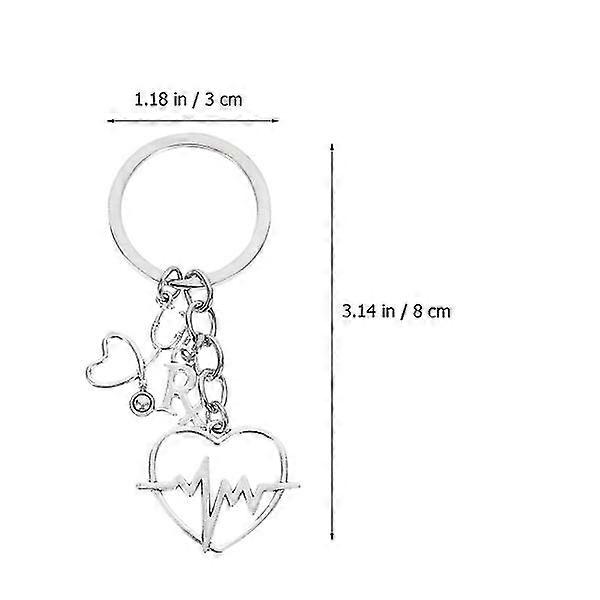 Heart Shape Keychain Decorative Key Chain Backpack Pendant Key Hanging Prop