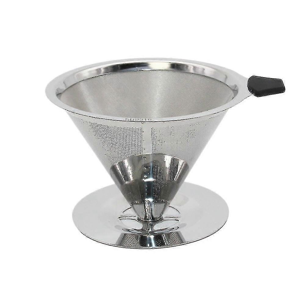 Pour Over Coffee Dripper 316 Stainless Steel Coffee Filter Removable Dripper With Stand Reusable Co PXCL