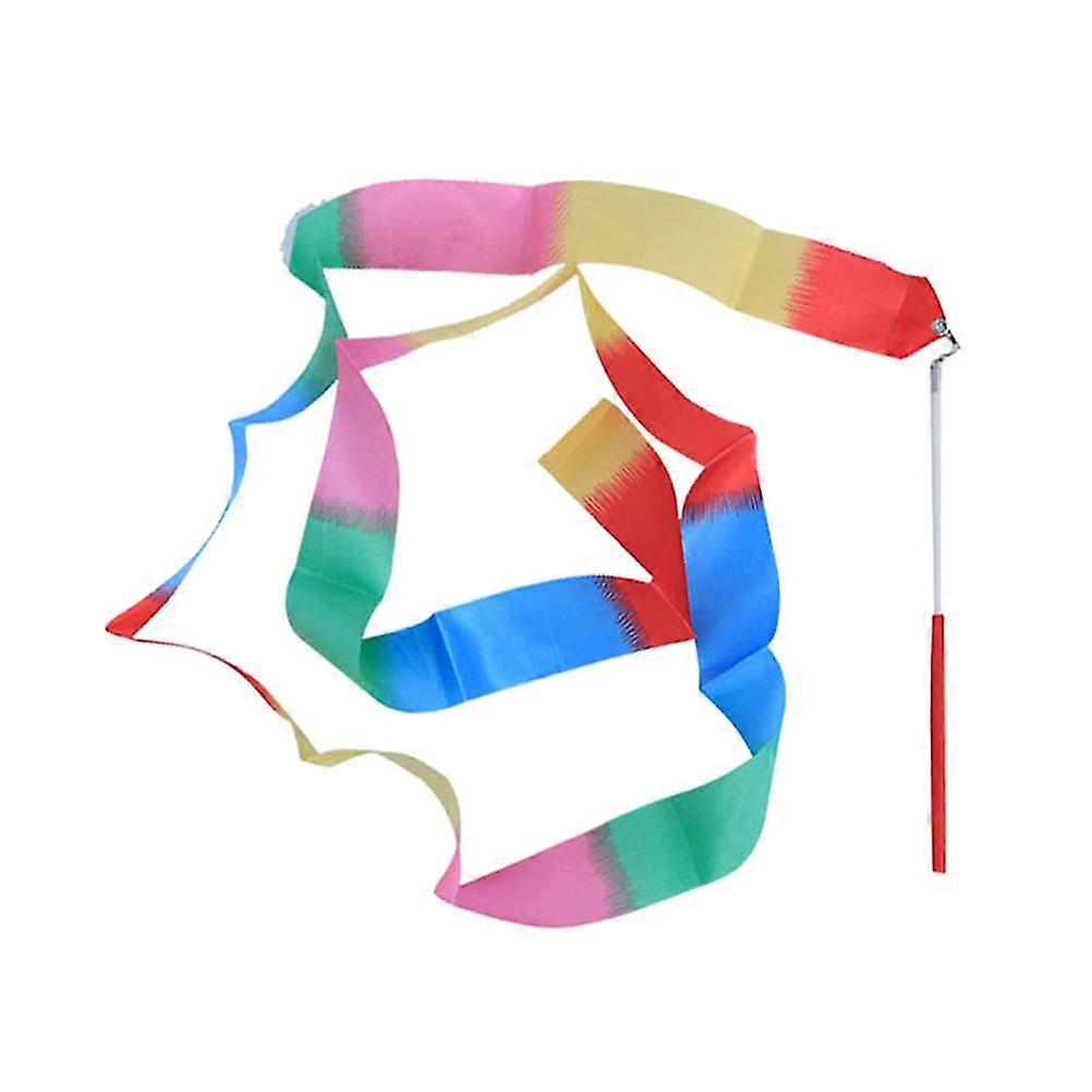 6m Ρυθμική κορδέλα γυμναστικής με ραβδί baton art streamers Riband για παιδιά μικρότερα παιδιά γυμναστική