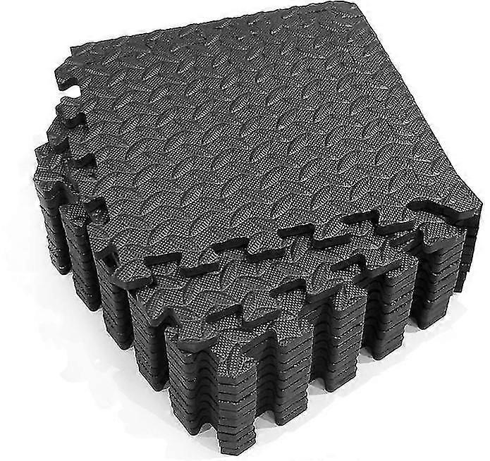 Leaf Pattern Eva Foam Stitching Gym Mat Shock Absorption And Thickening
