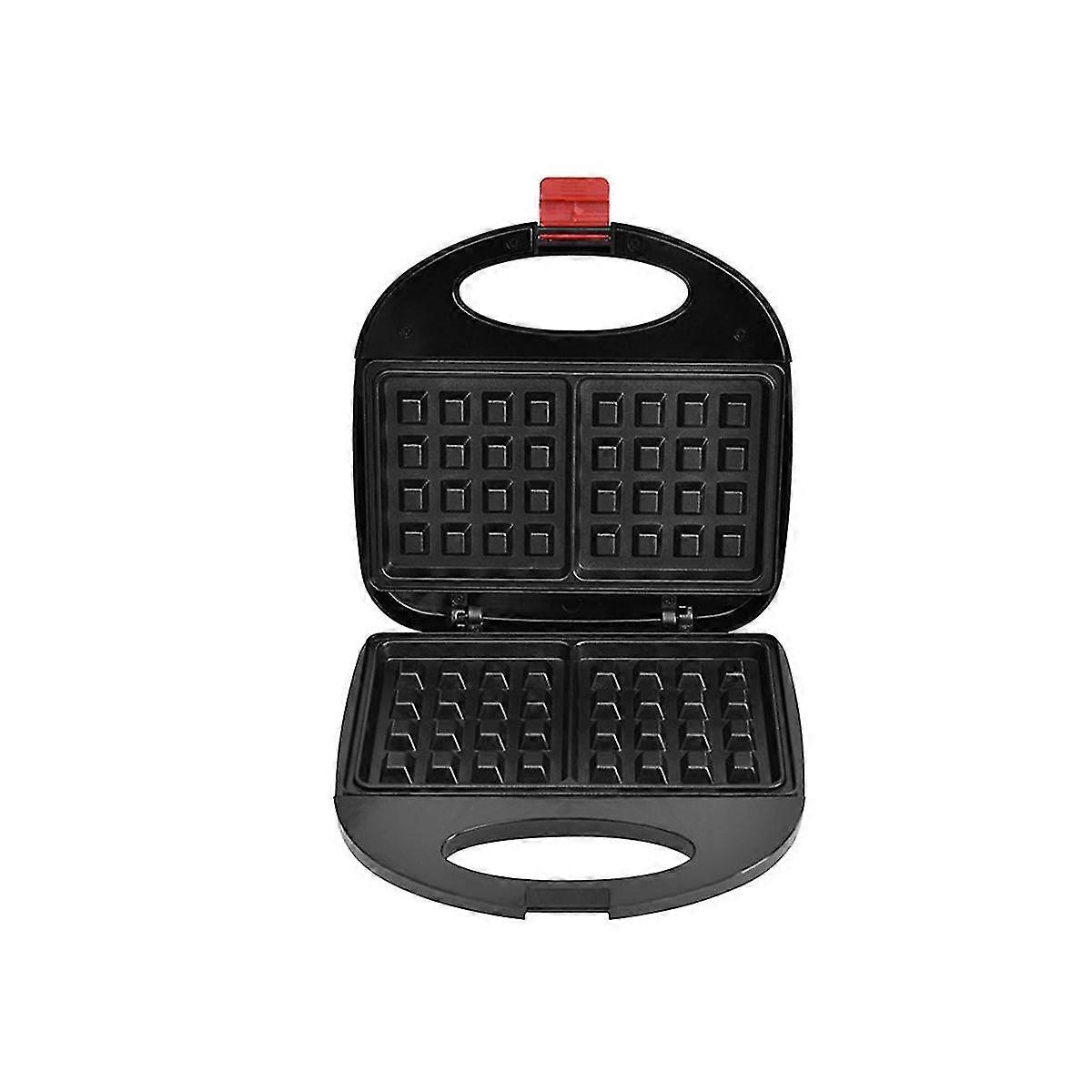 Press Waffles Grill With Non-stick Board, Double-sided Heating, Indicator Light, Easy To Use And Clean, Black Eu Plug