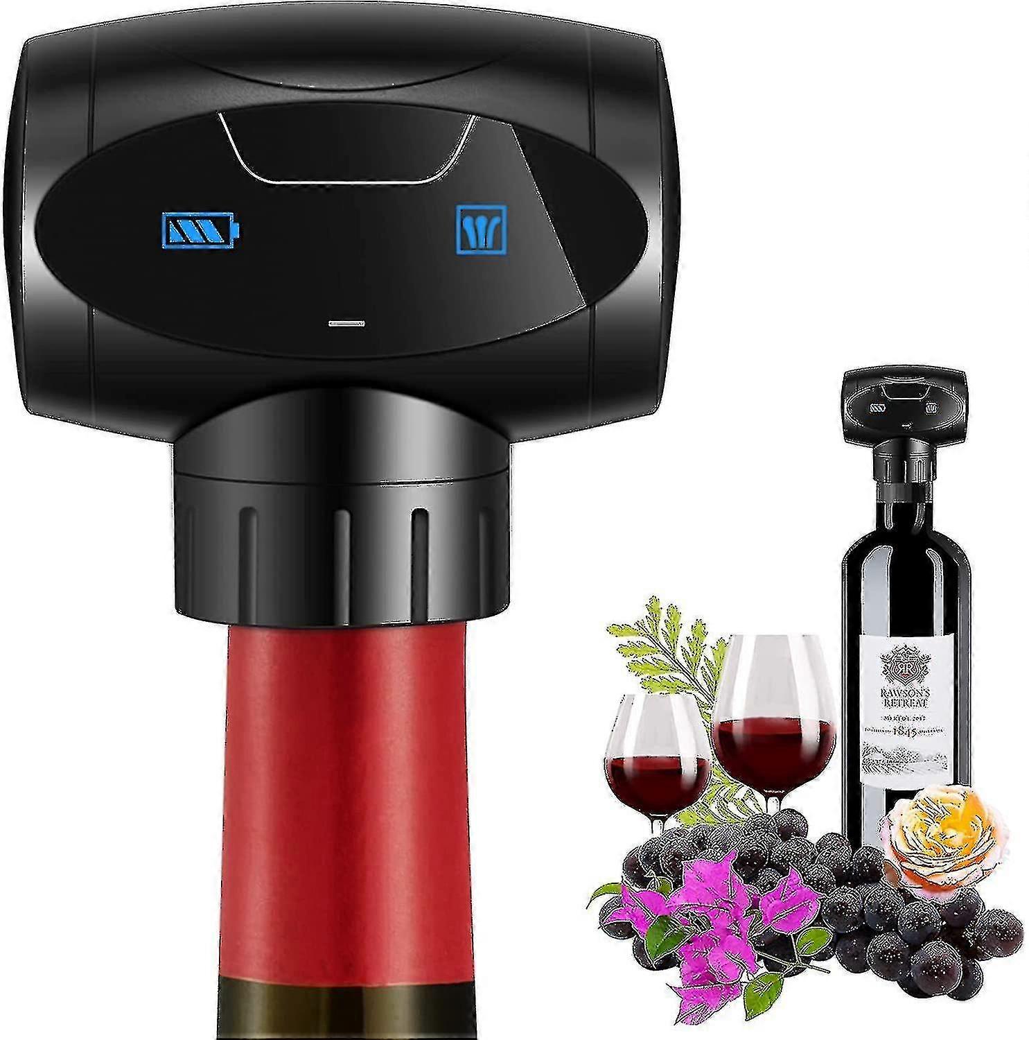 Professional Electric Wine Stopper,reusable Automatic Vacuum Wine Stop
