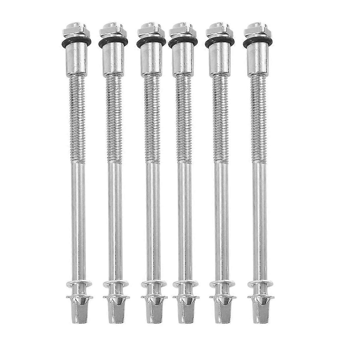 6db dobfeszítő rudak 9cm fém dob karikák rövid csavaros pergő dob hardver