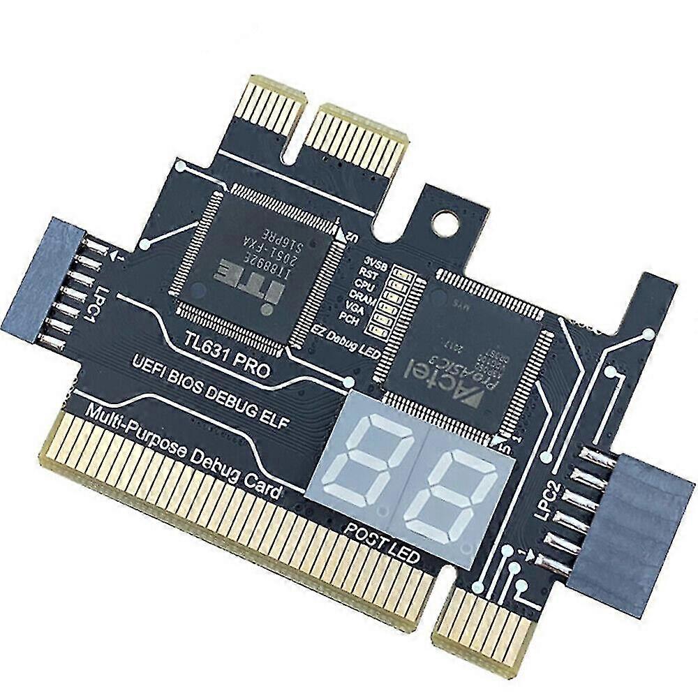 Tl631 Pro Multifunction Desktop Laptop -debug Post Card Pci Pci-e Mini Pci-e Motherboard Diagnostic