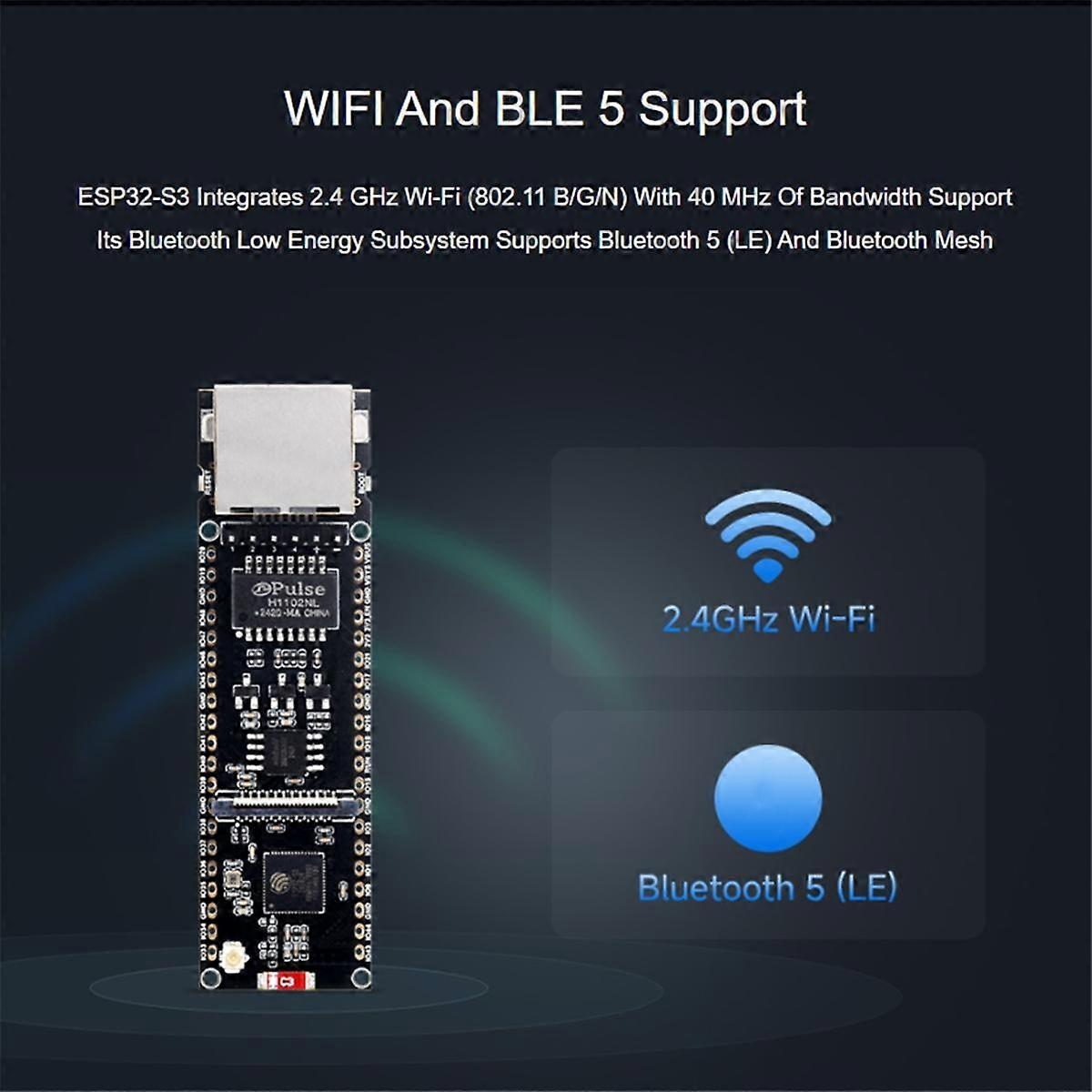 ESP32-S3-POE-ETH ESP32-S3 Ethernet Development Board Support PoE Dual-Core Wi-Fi and Bluetooth Wire