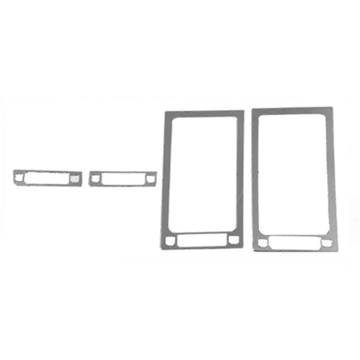 For 2007-2013 Car Dashboard and Co-Pilot Outlet Frame Cover Trim Sticker Car Accessories Silver