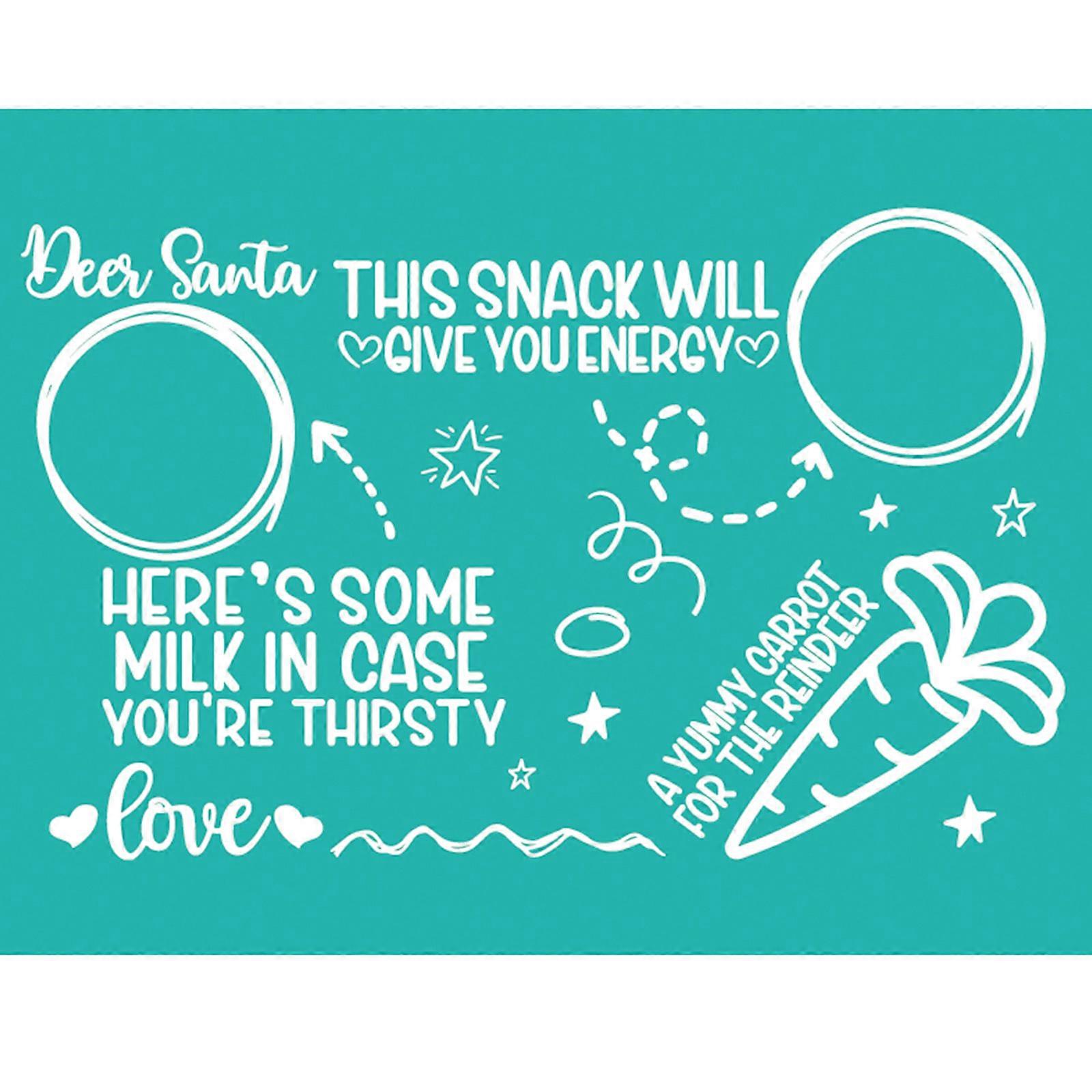 Christmas  Silk Screen Printing Stencil Handmade DIY Crafts Projects