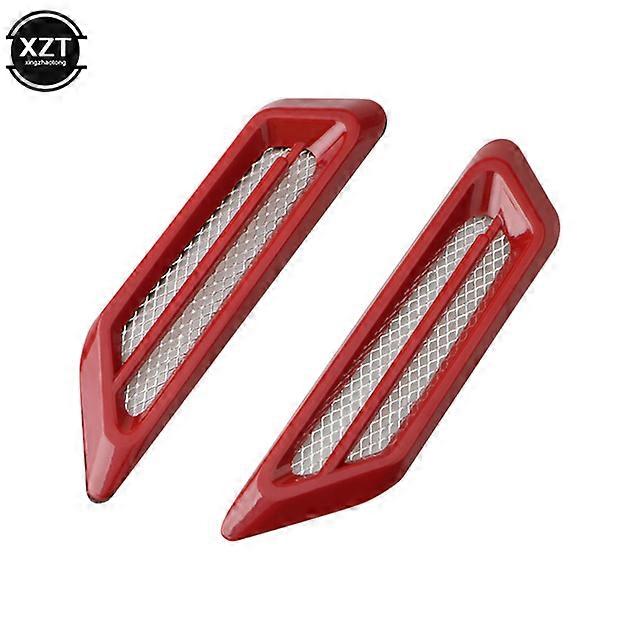 Car Side Wing Cover Shark Gill Shape Fender Vent Air Flow Spoiler Decorative Racing Intake Grille Trim ABS Decoration Sticker