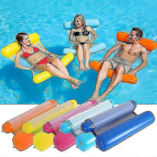 Pink Swimming Pool Floating Inflatable Beach Chair Pool Toys Inflatable Floating Pool Folding Bed Swimming Mattress