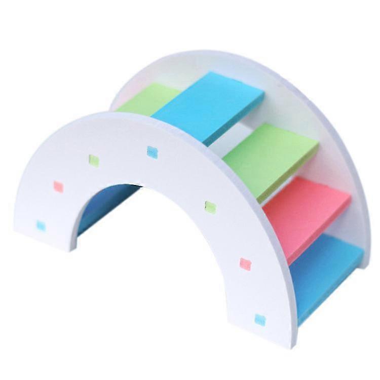 Hamster Hammock Seesaw Toy Paradise Jump Platform Arch Bridge 1 Piece Multicolor