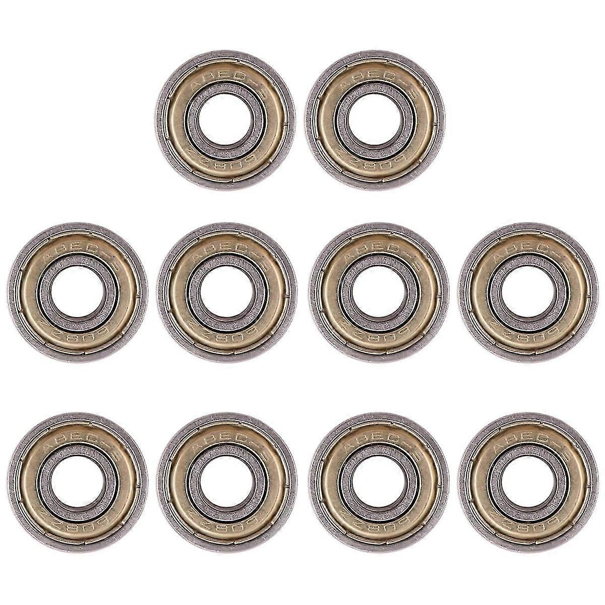 10pcs 8 x 22 x 7mm Skateboard Scooter Bearings Wheels ABEC-5 608ZZ