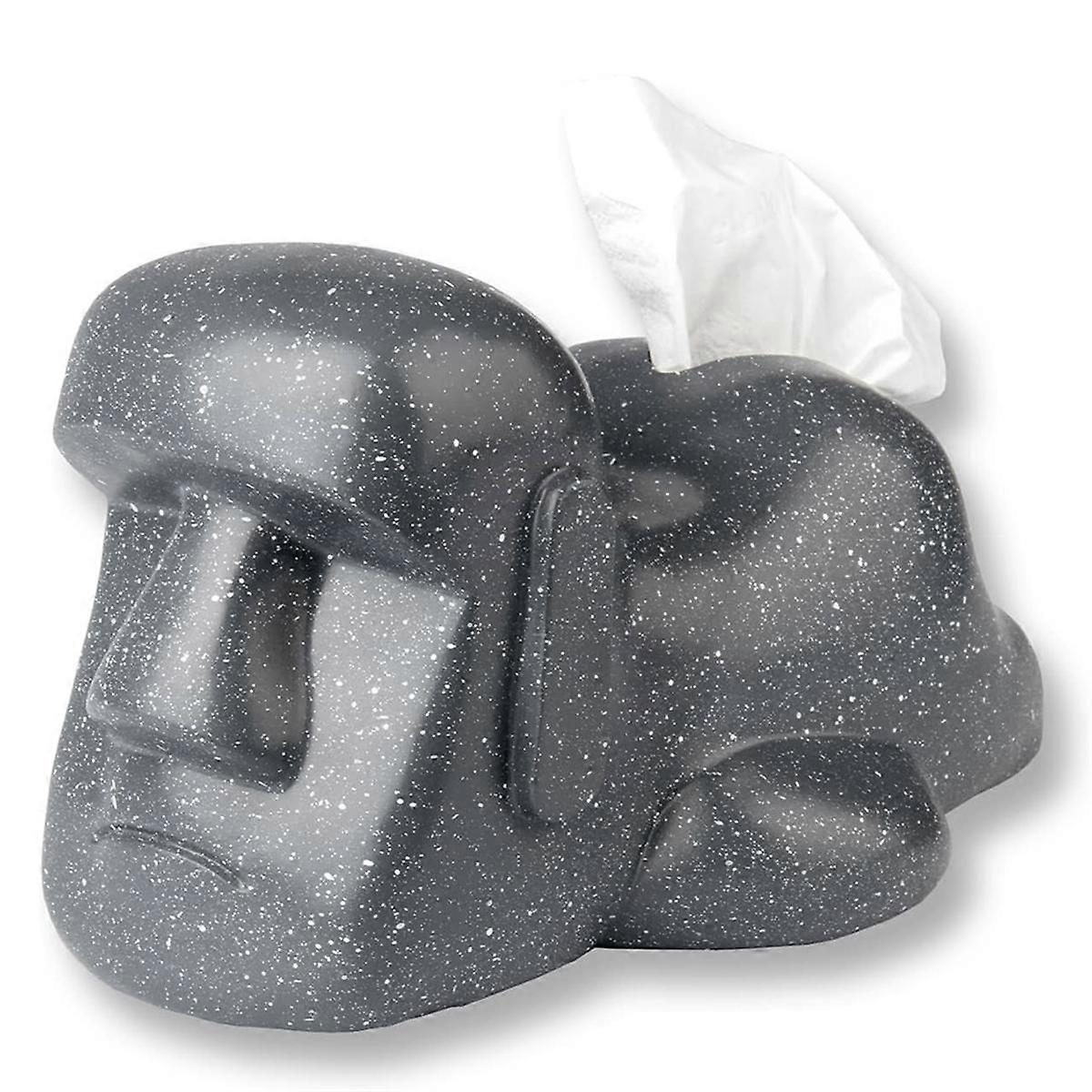 تمثال مربع الأنسجة ، حالة الأنسجة ، هدية مضحكة ، موقف الأنسجة ، هدية عيد ميلاد ، السلع المحظوظة الجيدة ، السلع مضحكة ، رمادي غامق